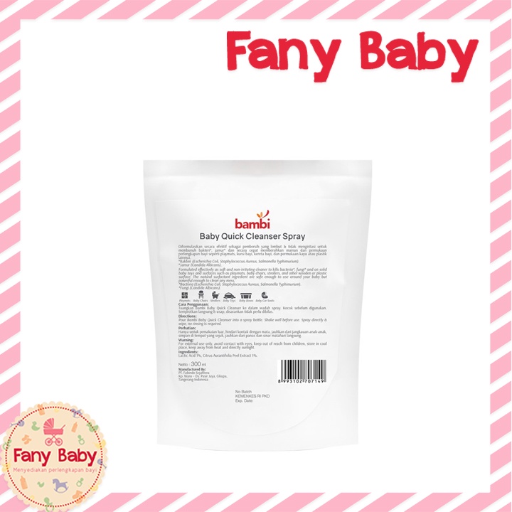 BAMBI BABY QUICK CLEANSER POUCH 300ML