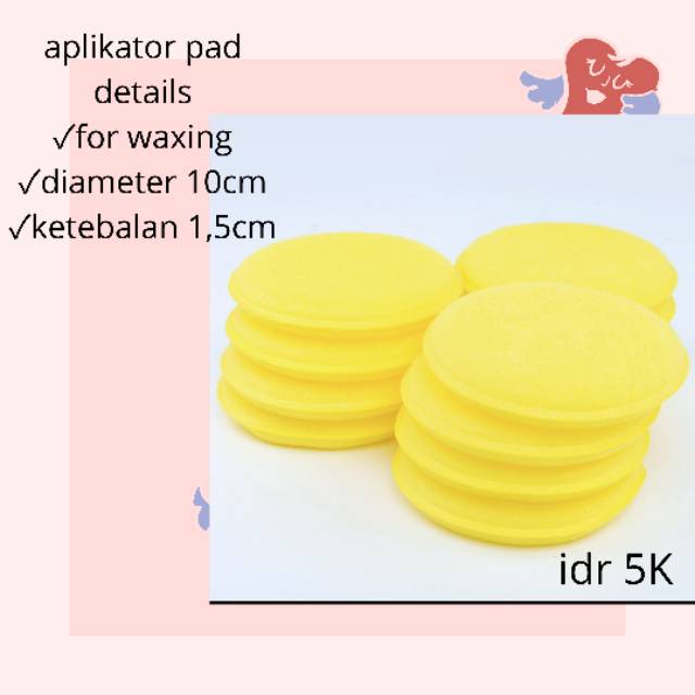 Wax aplikator pad/spon wax