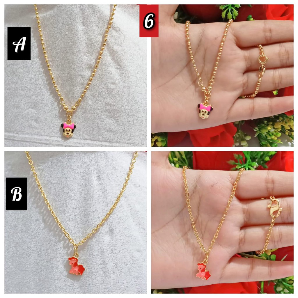 Kalung Anak Hello Kitty gold silver (COD)