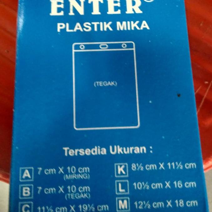 

Office & Stationery | Document Organizer | Enter Plastik Mika Id Card Uk 10,5 X 16 Cm - Box Isi 100 Pcs. | Best Seller