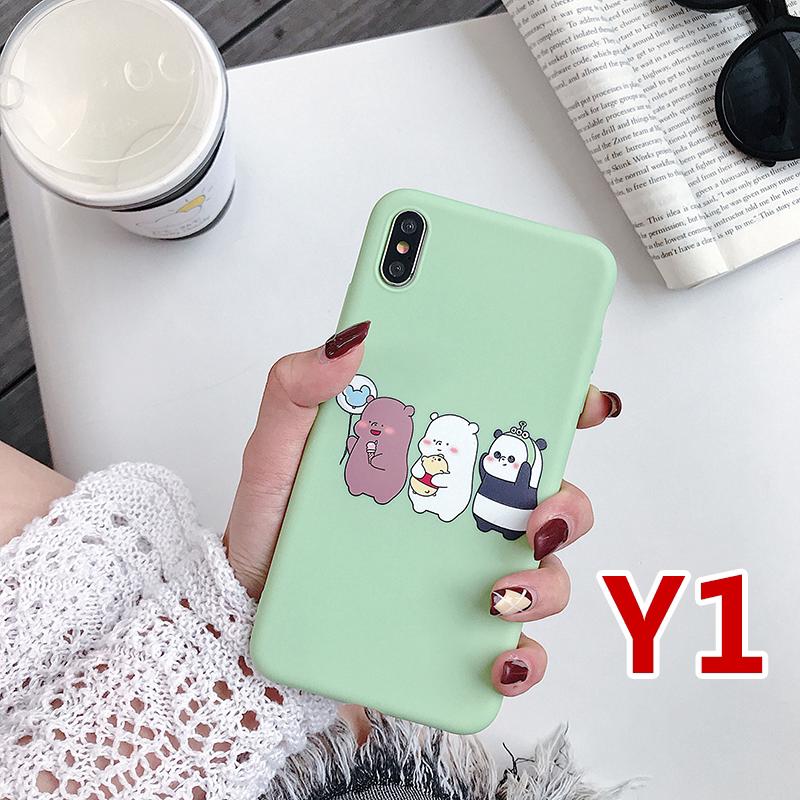 Casing Soft Case Gambar Beruang untuk Handphone iPhone 11 Pro 6 6S 7 8