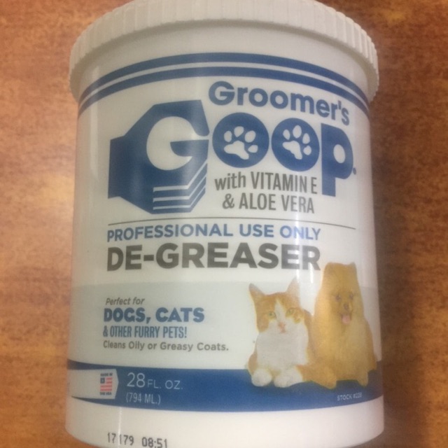 Groomers Goop Cleans Oily Coats 794ml Menghilangkan Minyak Di Bulu dan Kulit Kucing Anjing