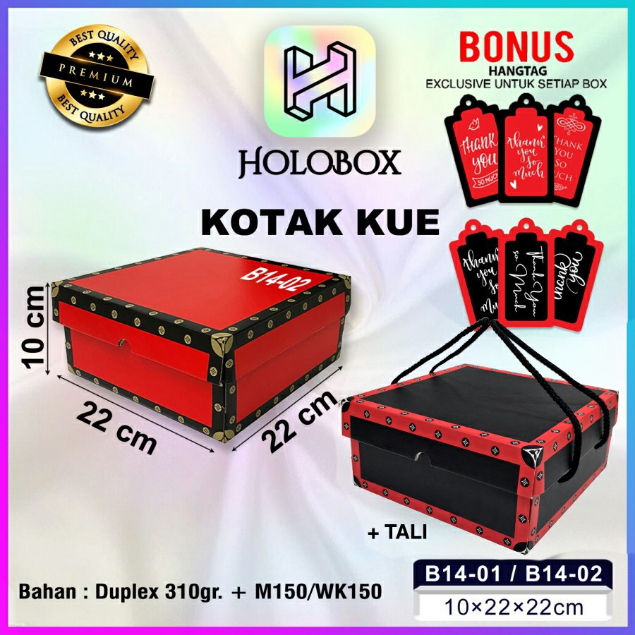 

KOTAK KUE|CAKE|KADO|HADIAH|SERBAGUNA|DUS|BOX|PACKAGING|22X22X10|B14