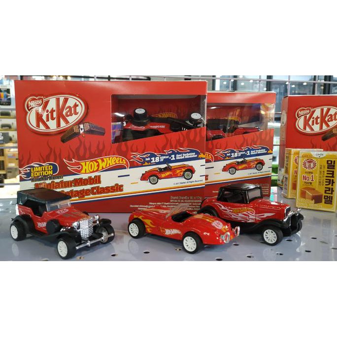 

Kitkat X Hotwheels (FREE 1 Mobil Miniatur Hotwheels Vintage Classic)