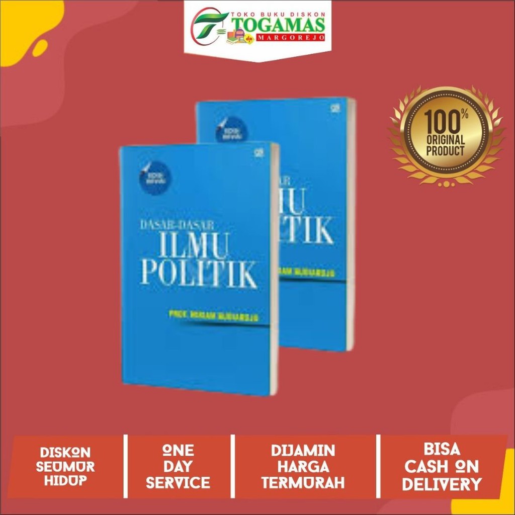 Jual BUKU ASLI DASAR - DASAR ILMU POLITIK ED. REVISI Karya PROF. MIRIAM ...