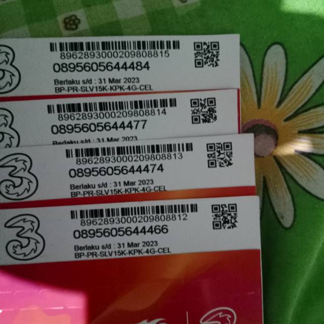 Perdana TRI .. nomer cantik ..