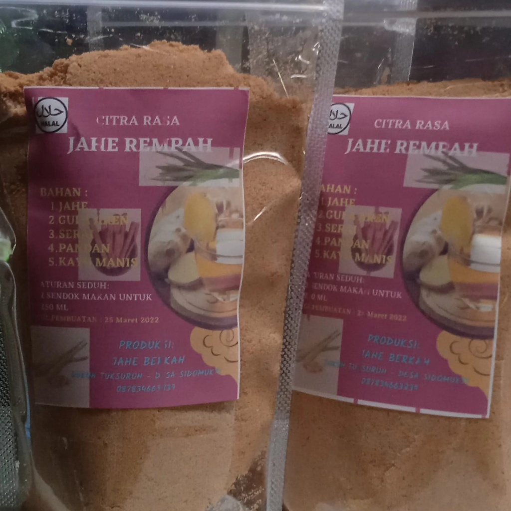 

Jahe Rempah Instan Berkah