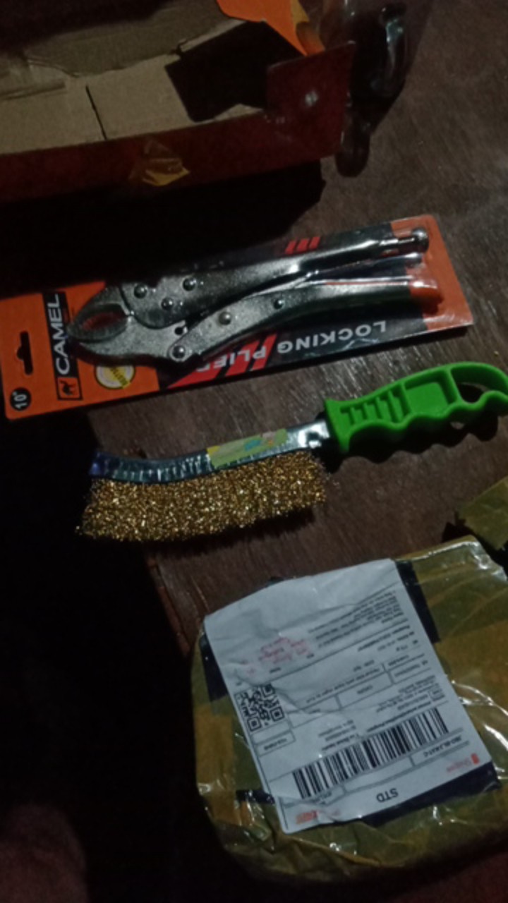 Tang Buaya Jepit Chrome Locking Plier Gagang Besi 10 Inch Alat Pertukangan