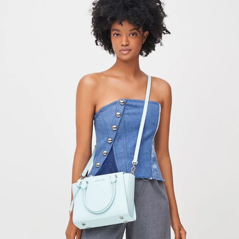 7.7 SALE | CK Double Handle Trapeze Tote Bag / CK Structured Trapeze Bag