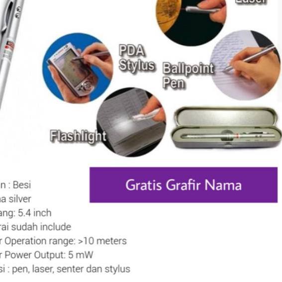 

Bagus Banget.. Pulpen multifungsi 4in1 gratis grafir nama