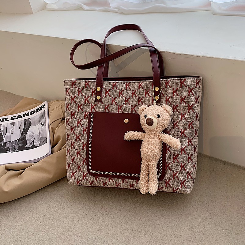 (2PC BISA IKG)GTBI998876360  New arrival  !!! Tas Tote Bag  Wanita Import Premium +Boneka