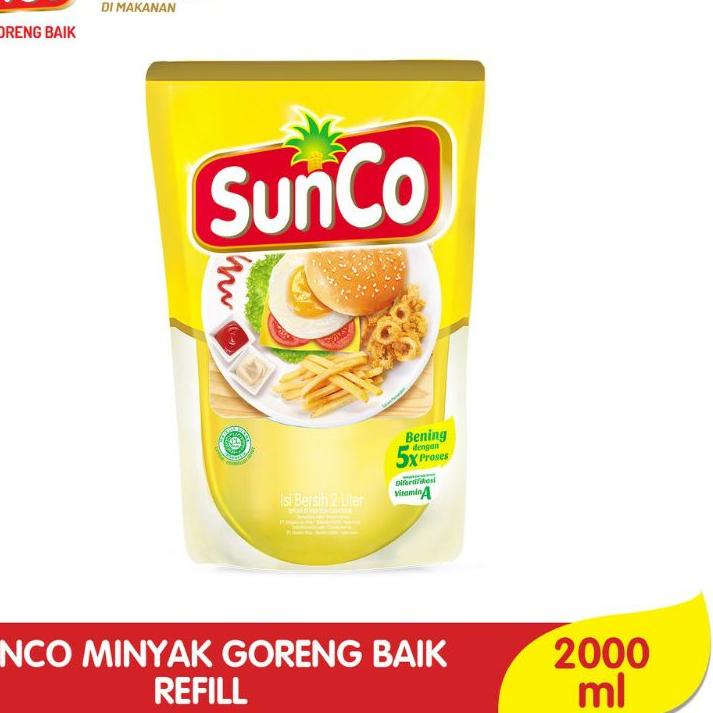 

Model baru - Minyak goreng Sunco Refill 2L ホ