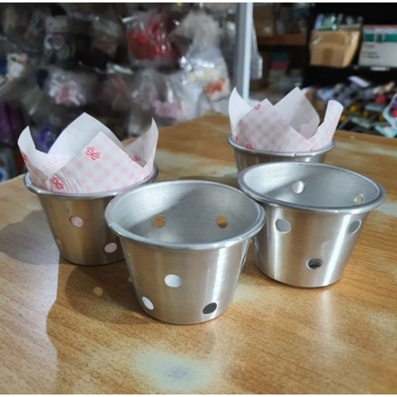 Cetakan bolu kukus pendek / Loyang kue bolu kukus