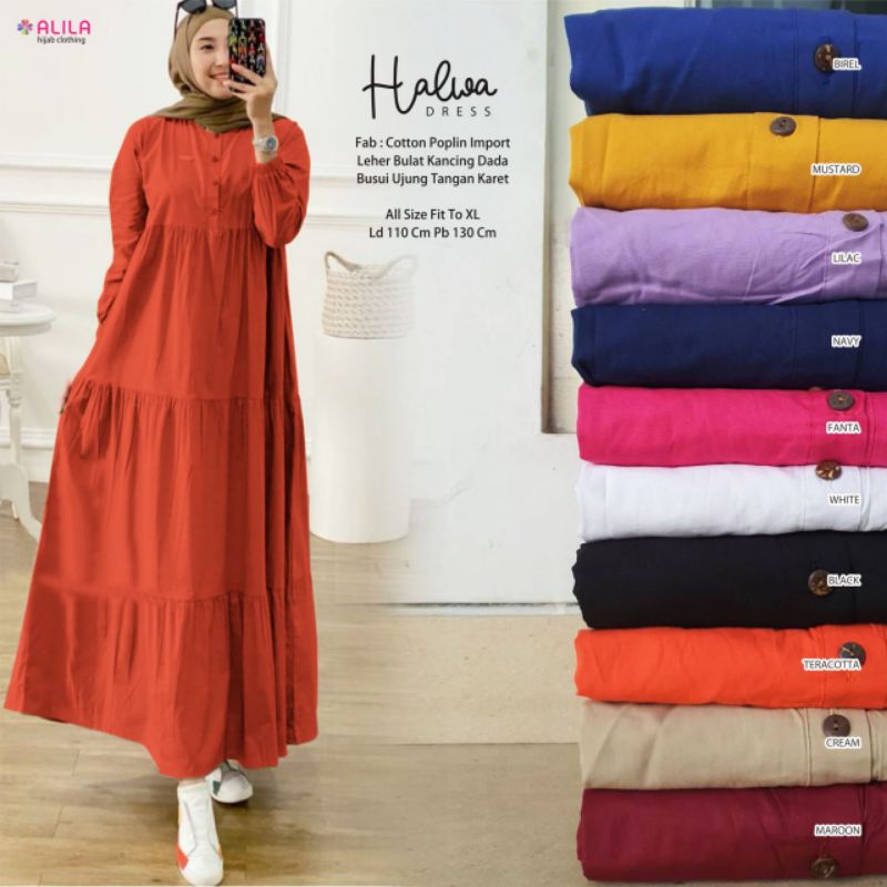 [RESTOK] HALWA DRESS ORIGINAL ALILA