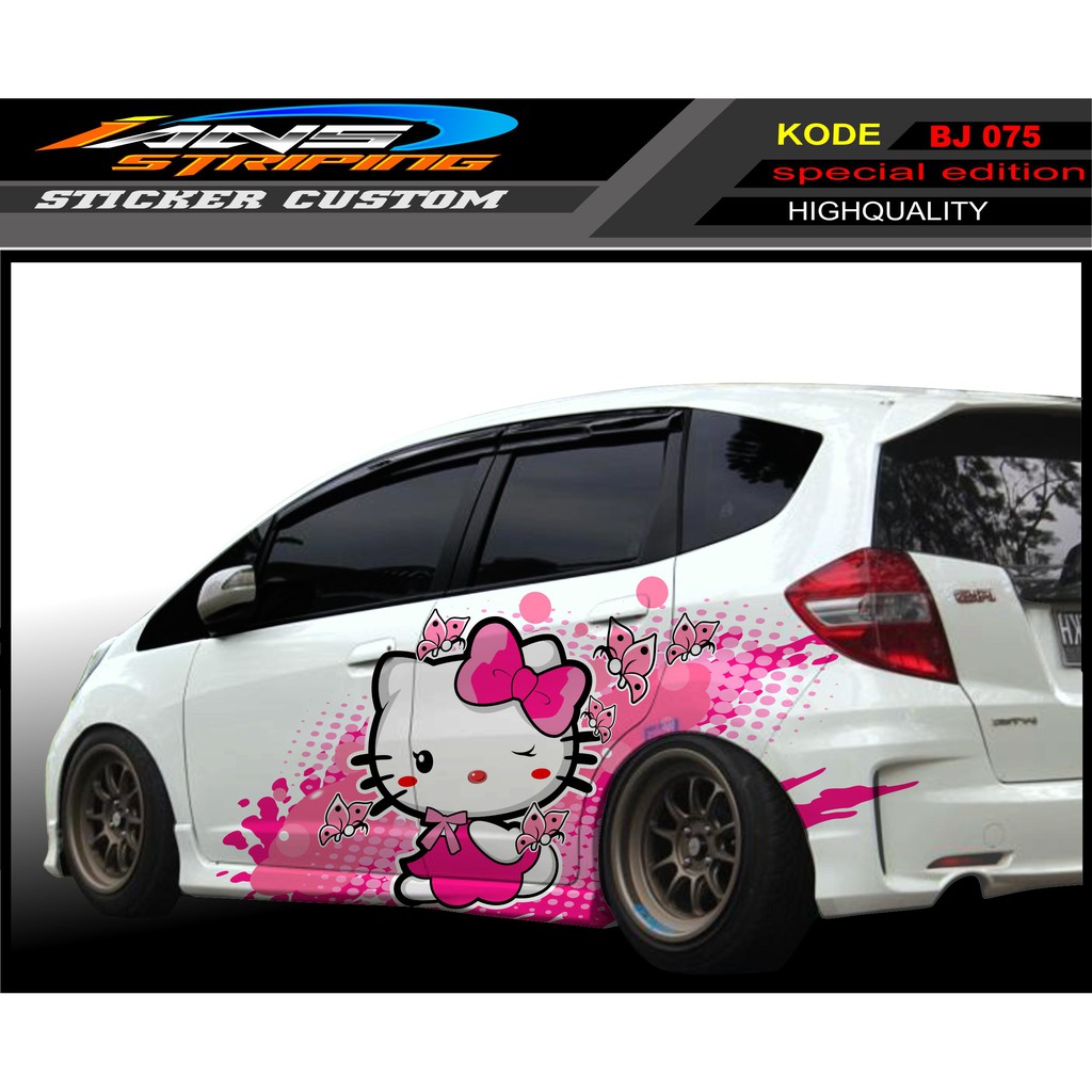 STICKER HONDA JAZZ HELLO KITTY