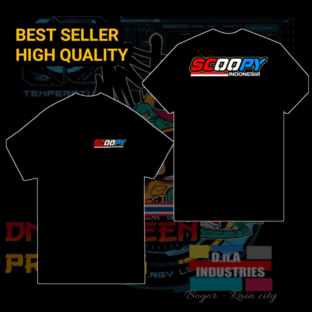 Kaos Motor Scoopy Scopy Modifikasi Pakaian Atasan Pria Baju Distro