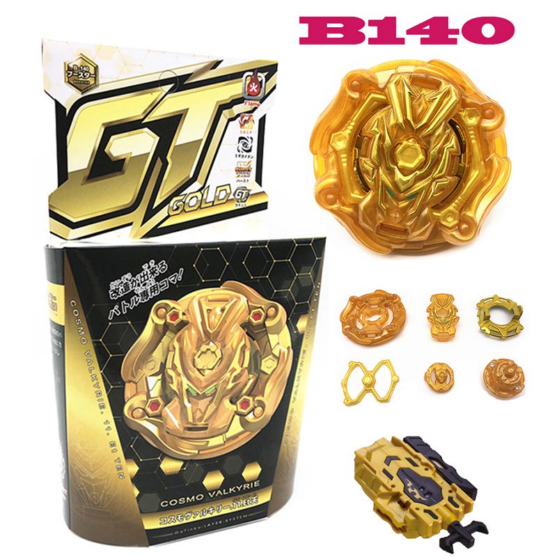 【Ready Stock】Gold Beyblade Burst GT-B145 B144 B142 B140 B139 B134 Spinning Top Random Wire Launcher Kids Toy