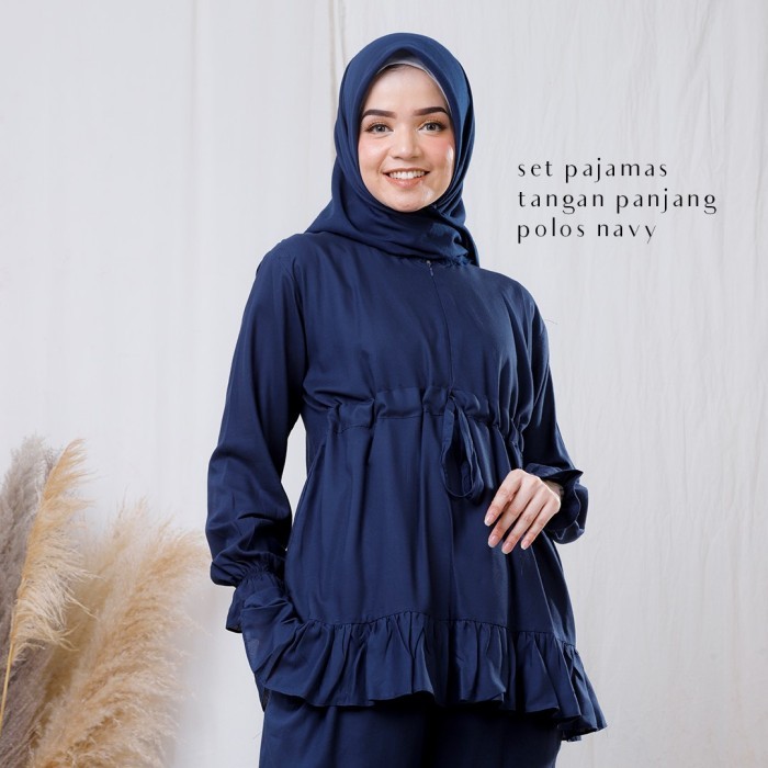 DAILY SET BAJU TIDUR PAJAMAS Setelan Katun Rayon busui Baju Tidur KEKINIAN Cewek U6J6 Tie Dye Jumbo 