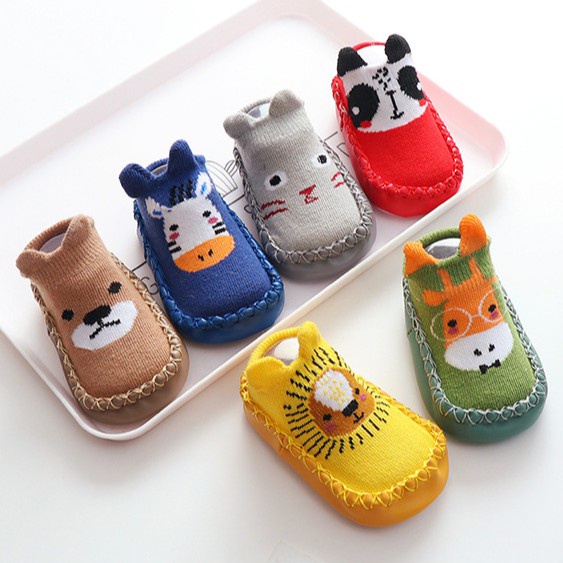 Prewalker Kaos kaki bayi antislip mocassins sepatu bayi