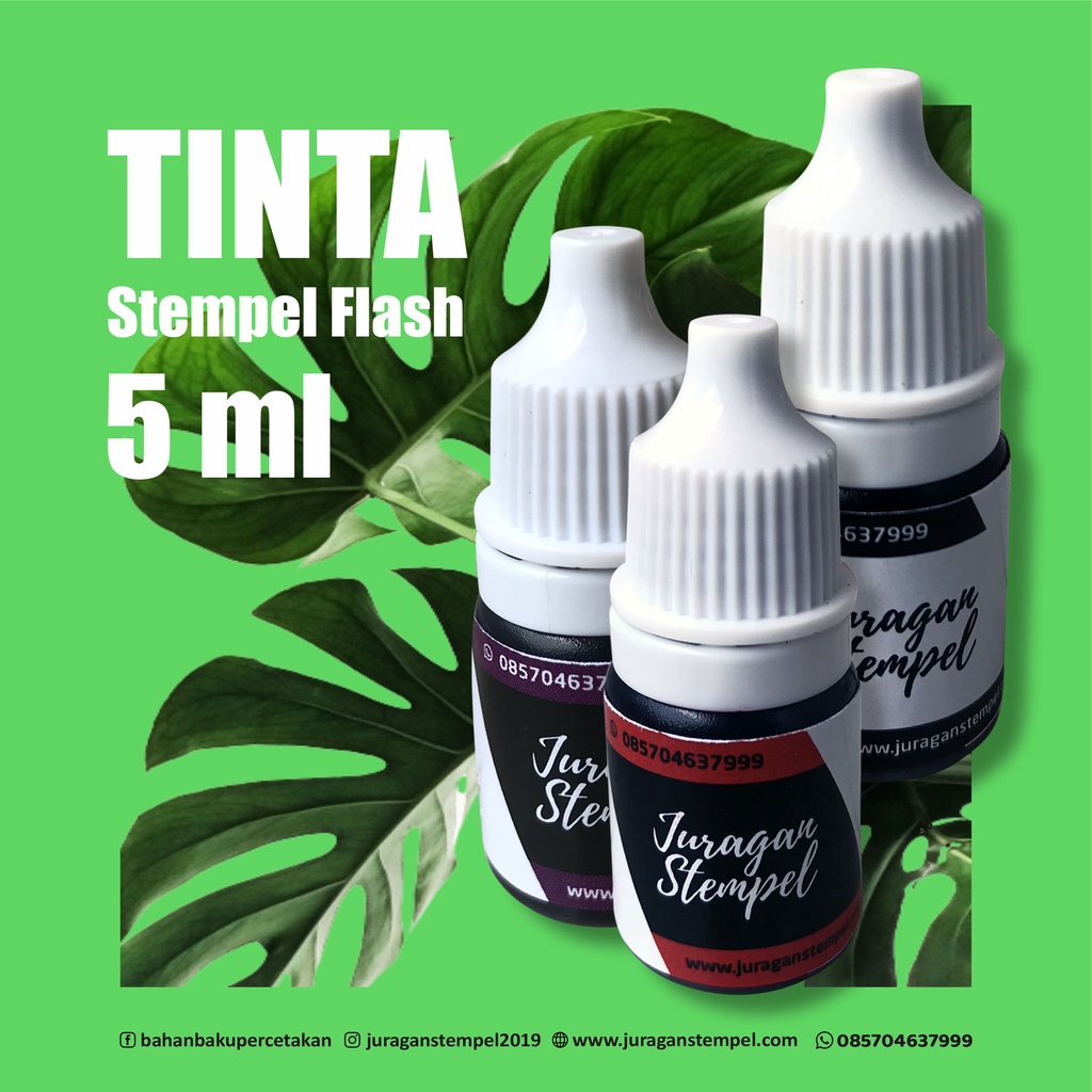 

Tinta stempel flash | Tinta stempel otomatis | 5 ml