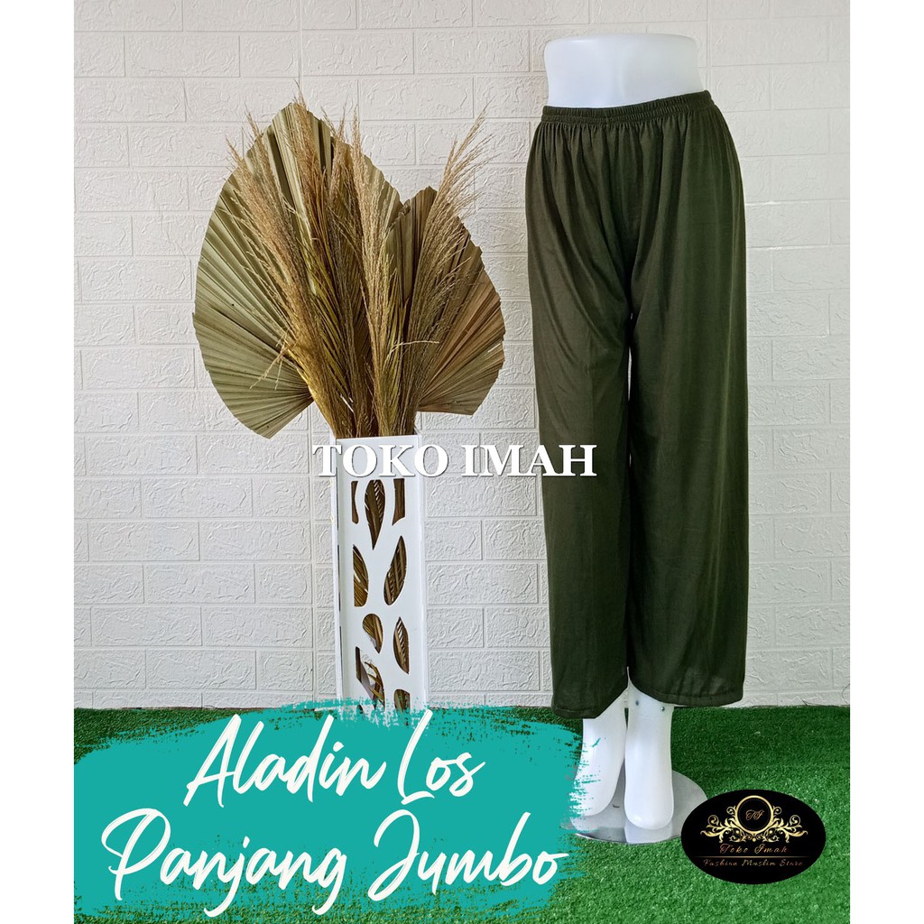 CELAMIS ALADIN LOS PANJANG JUMBO/ DALAMAN GAMIS / CELANA PANJANG /CELANA SANTAI WANITA BISA COD TOKO IMAH