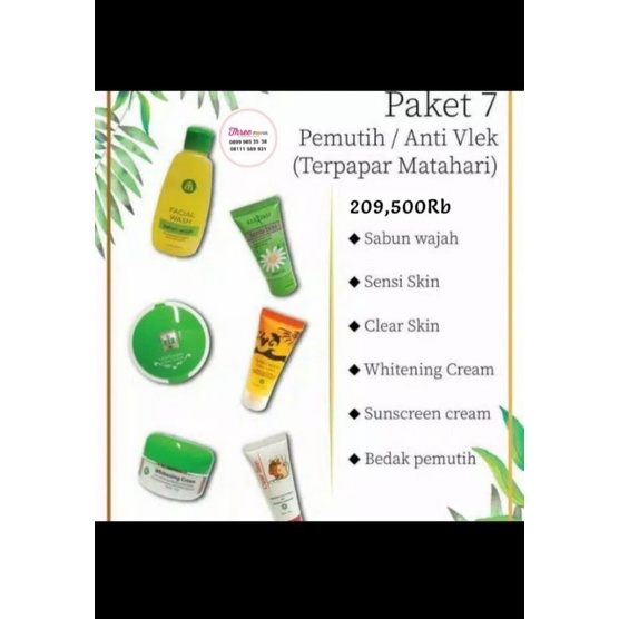 Liz skincare / paket cream anti matahari / flek