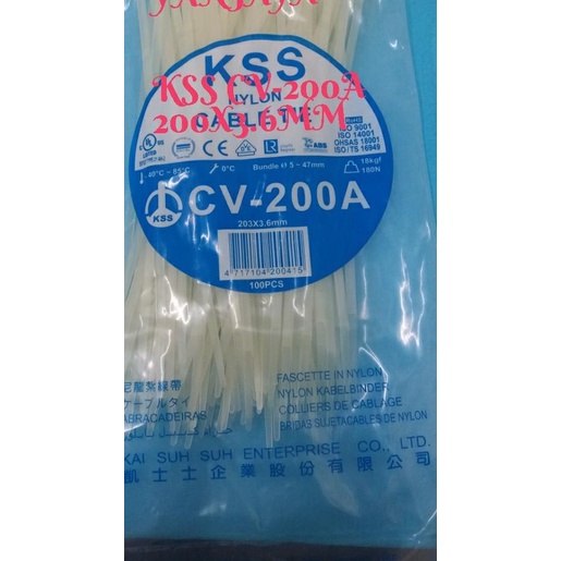 

● kabel ties KSS CV-203X3.6MM/KABEL TIES KSSS 20CMX3.6MM ♣