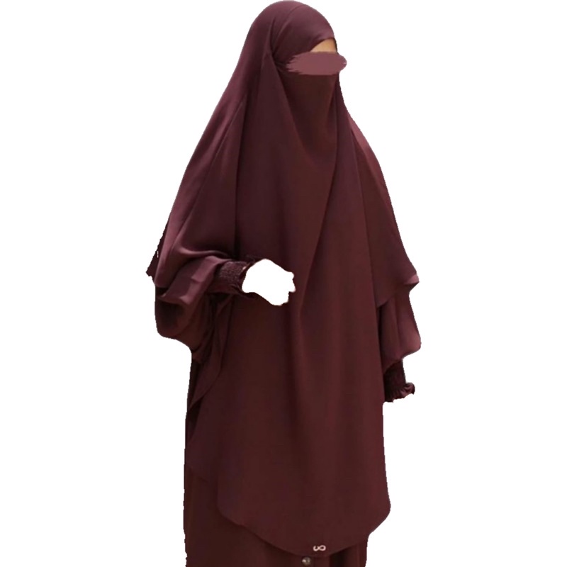 NWT FK Malika Series Dark Maroon Sofni (Bukan Aljenna,Aqsamodestwear,Elmadina)