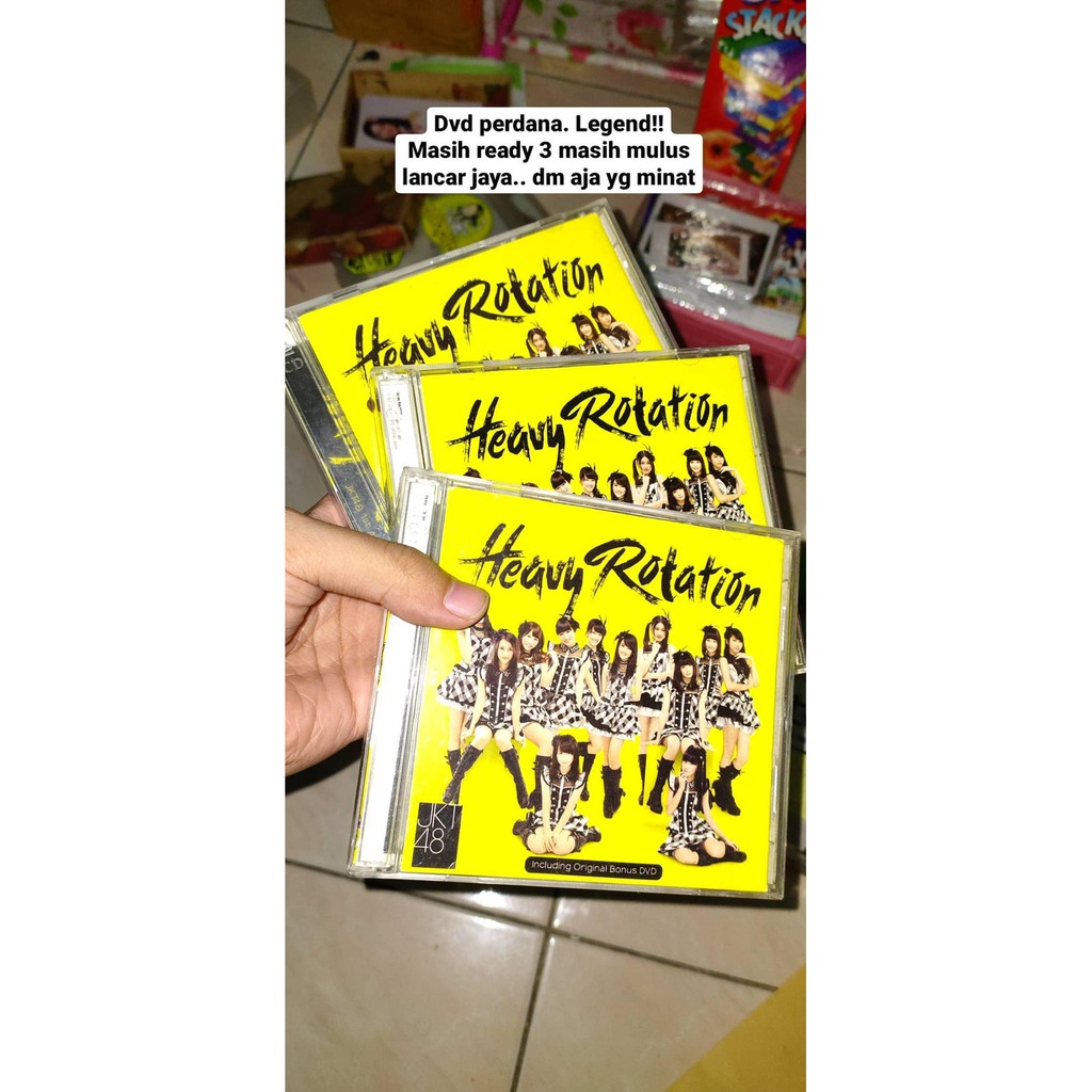 Dvd cd JKT48 Heavy Rotation kuning rare