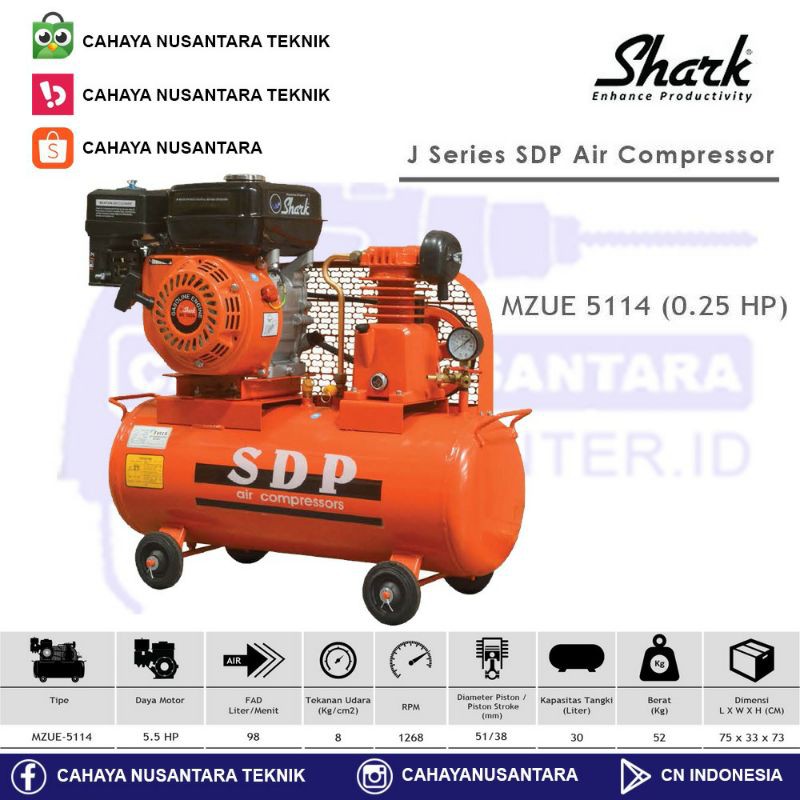 Mesin Kompresor Angin SDP 1/4 Hp MZU-5114