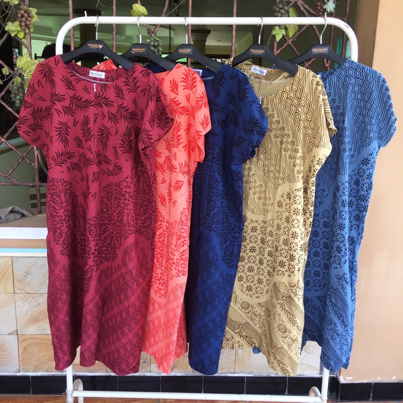 Daster ibu lowo pekalongan kain tebal adem tidak susut harga pabrik termurah