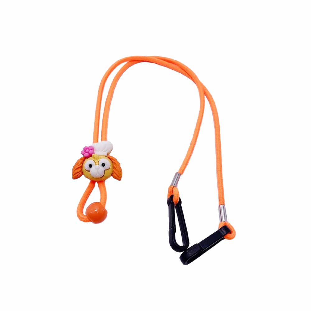 Tali Strap [ Orange ] Earhook Kacamata &amp; Masker Anak dan Dewasa - Penahan Anti Jatuh - Spandex - TL8093