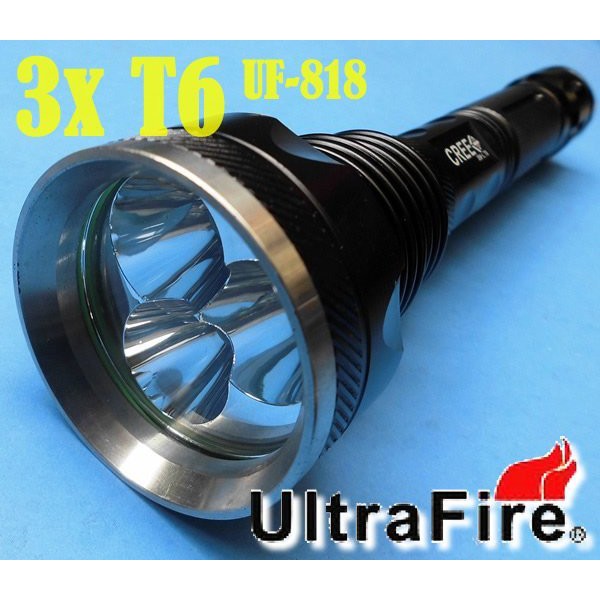 SENTER 3XT6 UF818 ULTRAFIRE 3X ASLI CREE XM-L2 T6 5MODE