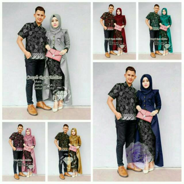 CP Couple Set Maxi Tunik Kemeja Katun Batik Prada Ratumelina