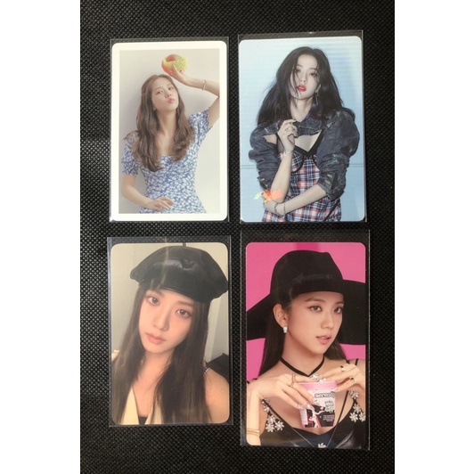 PHOTOCARD PC JISOO BLACKPINK BARET POB KTOWN OFFICIAL