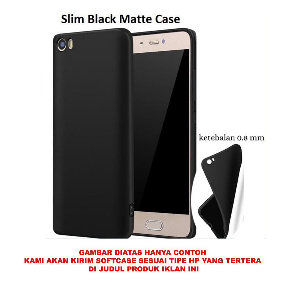 Softcase Blackmatte Handphone Xiaomi Mi 6 Antishock, Casehp, Siliconcase, Slim Design