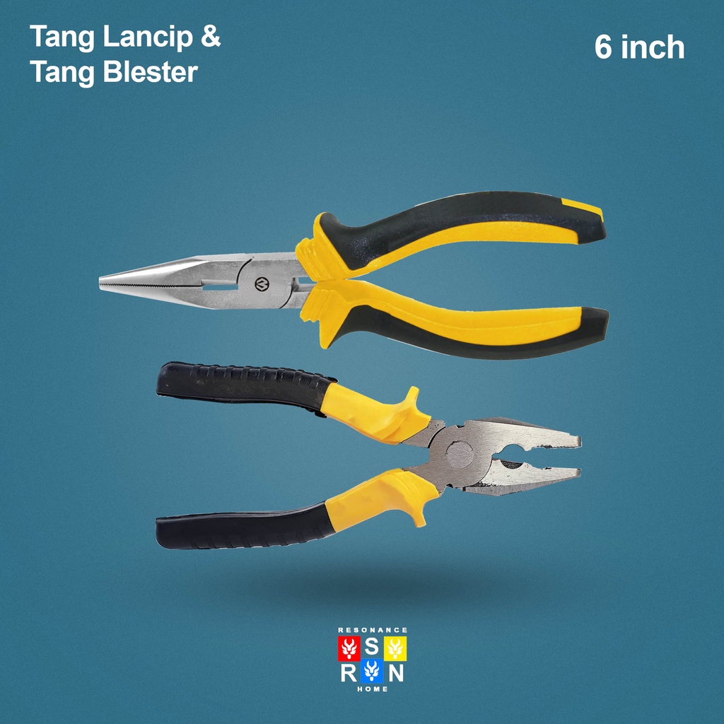 Tang Potong Lancip dan Blester 6 Inch Gagang Fiber | Resonance Home