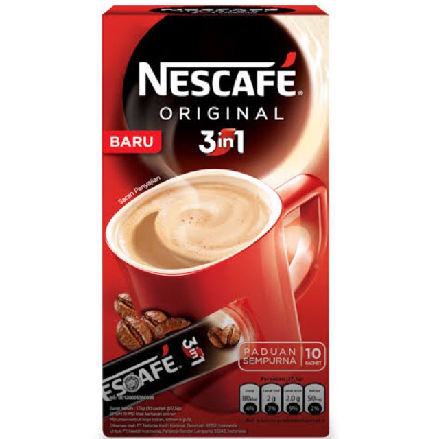 

Nescafe 3 in 1 original @10sachet