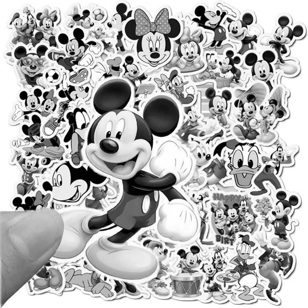 [Elegan] Stiker Kulkas Luggage Gitar Laptop Decor Frozen Mickey Minnie