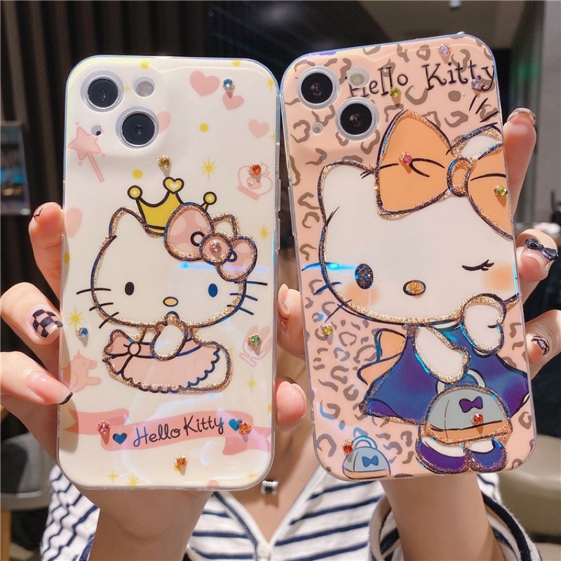 Pink Hello Kitty Queen Softcase for iphone XS XS Max XR 11 Pro Max 12 Pro Max 13 Pro Max