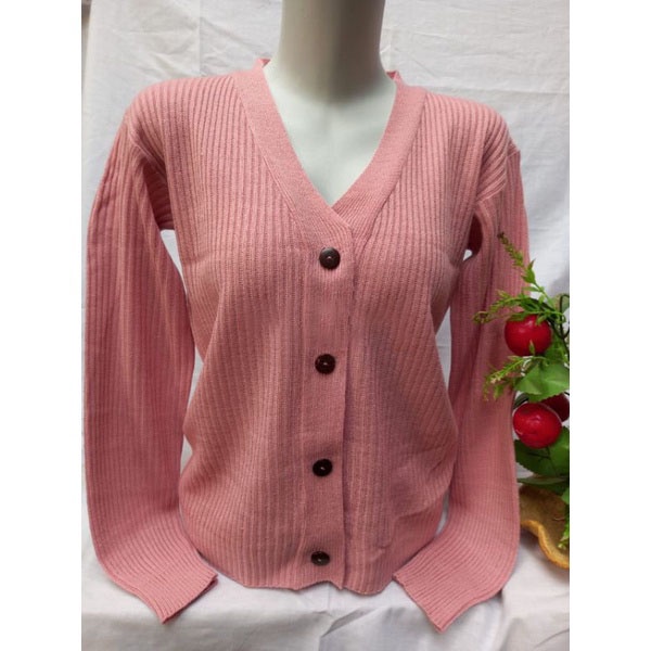 Cardigan Crop Rajut Kancing Batok Outer Cardy Korean Style Cardi Korea Wanita Murah Tebal Atasan Cewek