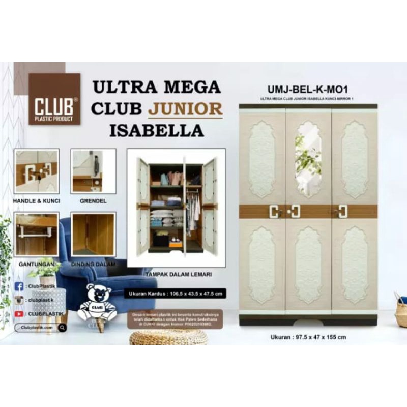 Club lemari pakaian plastik