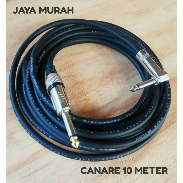 kabel gitar_kabel jack gitar_kabel gitar listrik_kabel gitar listrik L to lurus 10 meter