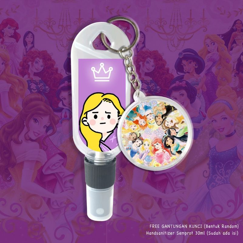 HAND SANITIZER PRINCESS DISNEY/SPRAY 30ML FREE GANCI+ISI HS