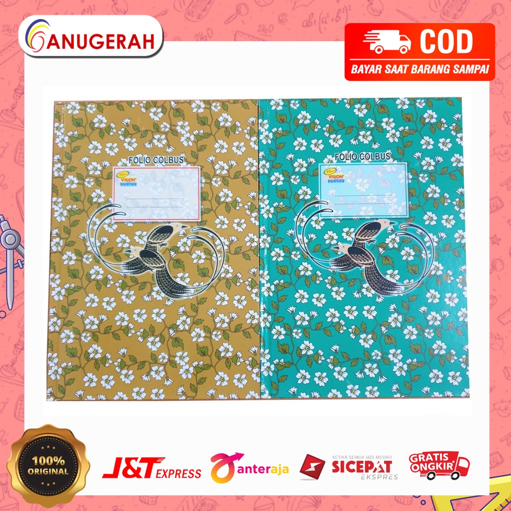 

VISION 200 FOLIO HARD COVER / BUKU CATATAN BESAR
