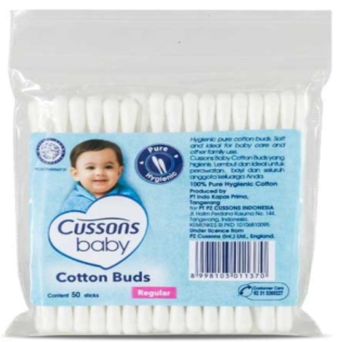 Cussons Baby Cotton Buds Reguler / Extra Fine / 50 pcs / 100 pcs / Korek / Pembersih / Kuping Bayi