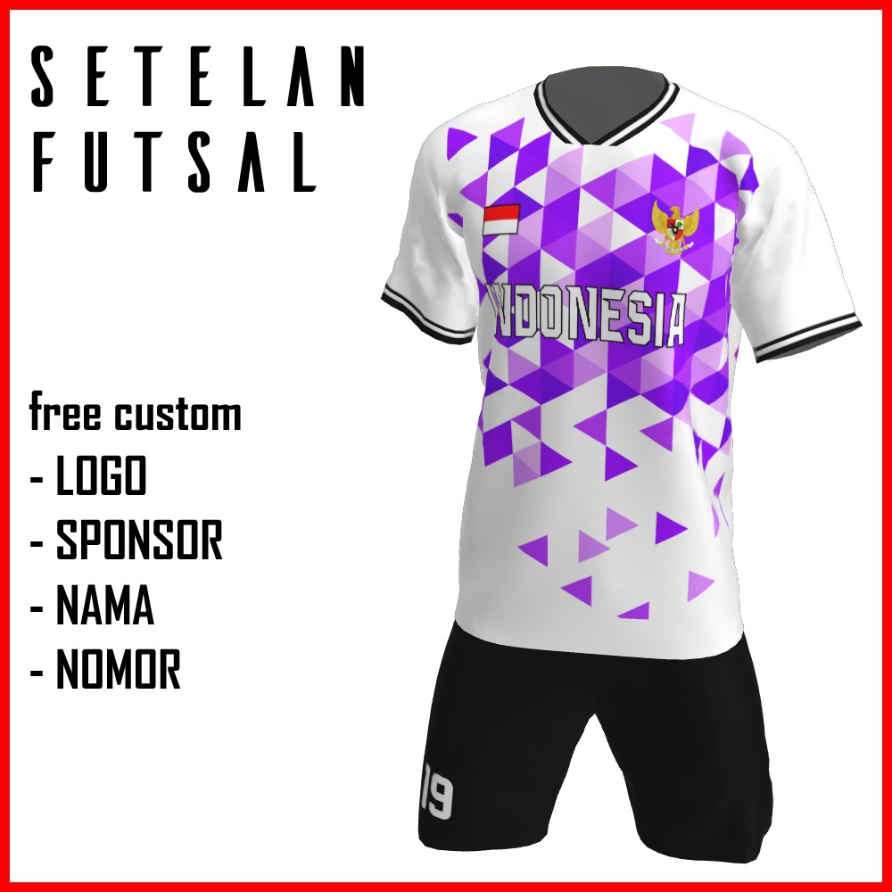 Bikin Jersey Futsal Custom Printing , Baju Kaos Jersey Setelan