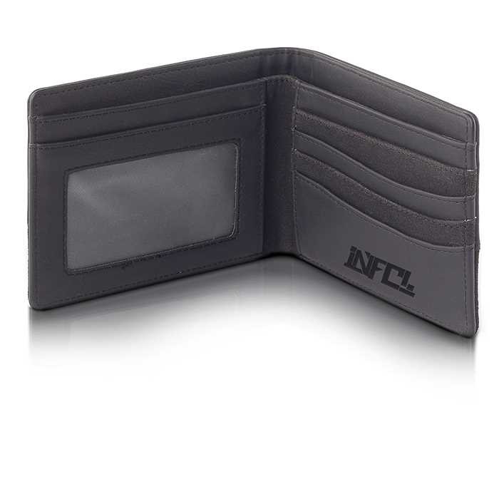 Dompet Lipat Pria Inficlo Original Distro Bahan Kulit Sintetis Warna Hitam