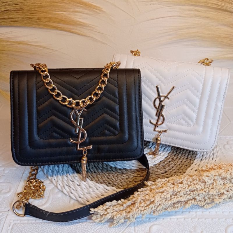 Tas wanita selempang jinjing YSL rantai