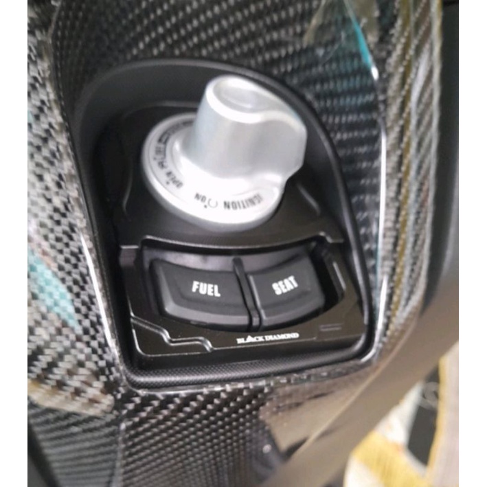 Tutup Cover Kunci Kontak Keyles All New Nmax-155 2021 / Nmax-155 2020 BLACK DIAMOND-4
